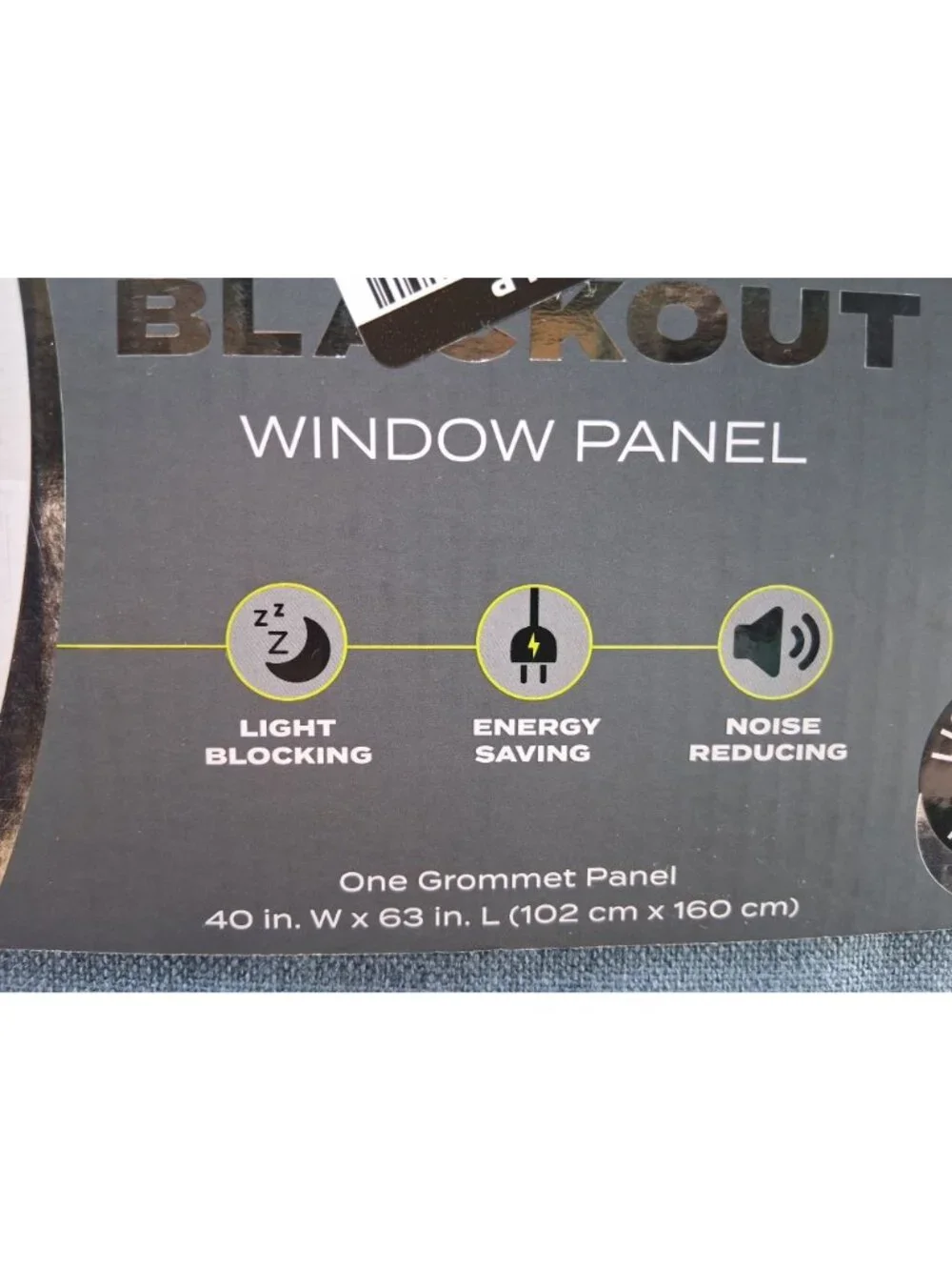 Sun Zero Blackout Window Panel 40